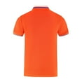 thumbnail image 5 of Sngxgn Men's Cotton Polo Short Sleeve T-Shirt(Orange,XL), 5 of 5