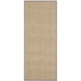 thumbnail image 3 of SAFAVIEH Natural Fiber Arbor Bordered Runner Rug, Natural/Gray, 2'6" x 6' - Coastal Design, Natural & Grey, Seagrass, Ideal for Entryway, Kitchen, Living Room, Office, Hallway, 3 of 12