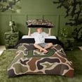 thumbnail image 2 of meiyoeat Camouflage Themed Initial B Twin Duvet Cover For Boys,Rustic Mallard Duck Twin Bedding,Black Reversible,2 Pieces,1 Duvet Cover and 1 Pillowcase, 2 of 6