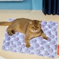 thumbnail image 5 of Purple Coral Fleece Pet Warming Mat 19.7x15.7 Inch Self-Heating Pad Washable Non-Slip Indoor Bed for Cats Dogs Non-slip bottom, 5 of 6