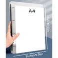 thumbnail image 5 of 4 Rings Binder Folder 12.59x9.76Inch Hold 220Sheets for File Documents Presentation Organization Office School Supply, 5 of 10
