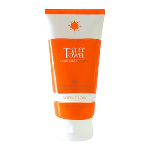Tan Towel Body Glow Gradual Self Tanner Perfecting Bb Cream, 5.7 Oz