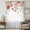 White, variant on Pink Floral Sheer Curtains 72 Inches Long, Spring Pastoral Botanical Wildflowers Leaves Light Filering Curtains, Breathable Simi Curtain Privacy Drapes for Living Room Bedroom Window Treatment