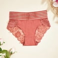 thumbnail image 2 of yillto Womens Lace Briefs High Waist Full Coverage Panties Seamless Comfy Stretchy Underwear, 2 of 3