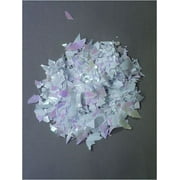 1 - 1 LB. BAG IRIDESCENT WHITE CONFETTI
