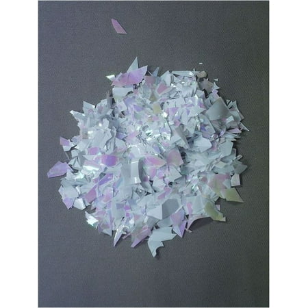 1 - 1 LB. BAG IRIDESCENT WHITE CONFETTI