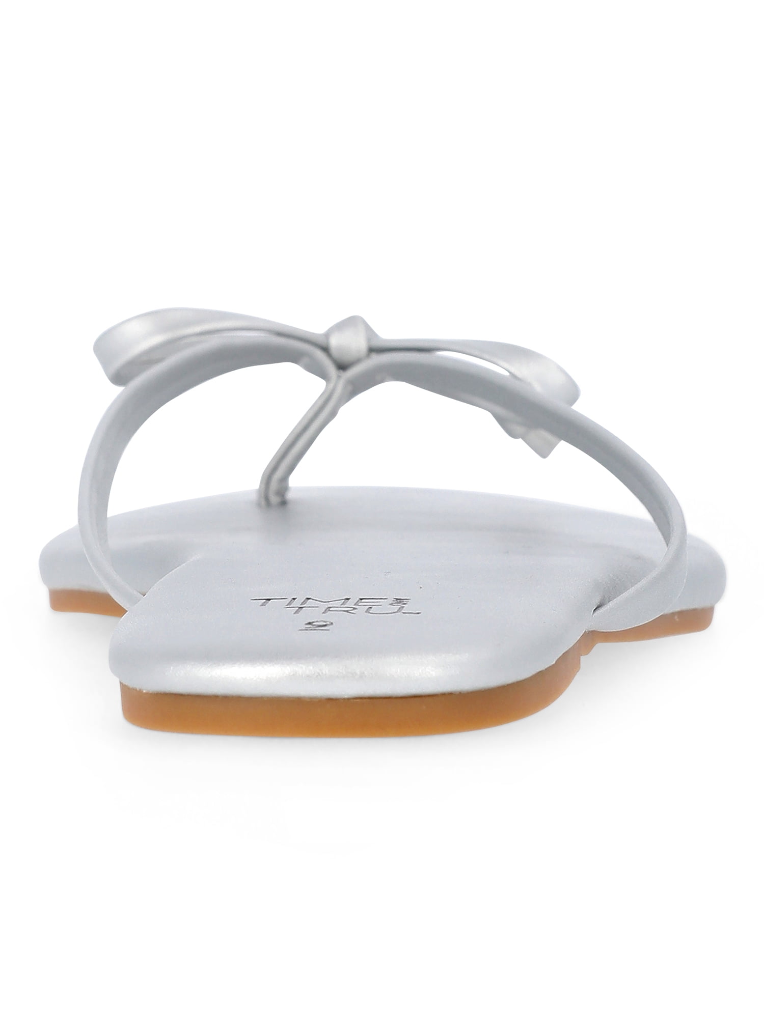 Time and Tru Women's Barely There Bow Thong Sandals