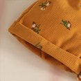 thumbnail image 4 of KPOPLK Newborn Baby Girl Clothes Shorts Outfits Romper Top Overalls Shorts Suspender Sets for Infant Girls(0-3 Months,Yellow), 4 of 9