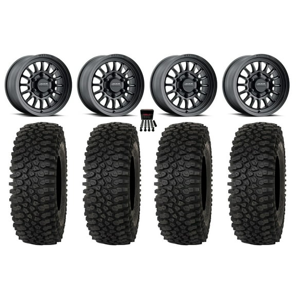 Method 411 15" Wheel Black 32" Roctane STX Tires Can-Am Maverick R