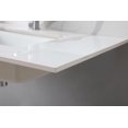 37" Bathroom Vanity Top with Ceramic Undermount Sink & Backsplash