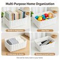 thumbnail image 5 of AWAYTR Hand Woven Storage Baskets 4 Pack, Multi Size Rectangular Organizer Bins for Bathroom Bedroom Home Organization, 5 of 8