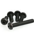 thumbnail image 5 of 10pcs Black Nylon Round head screw and nut set M8x50mm, 5 of 5