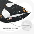 thumbnail image 5 of EasygdpFashionable Goose Polyester Fiber Double-Sided Pillowcase,Super Soft,Comfortable And Luxurious Pillowcase,Not Easy To Break Or Deform- 14"X20", 5 of 9