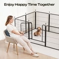 thumbnail image 5 of Naipo Dog Playpen Indoor, 8 Panels 24" Heavy Duty Puppy Pen, Puppy Pins for Large/Medium/Small Dogs,Puppy/ Cat /Rabbit Exercise Pen, Portable House/ RV/Camping/Garden Pen, 5 of 8