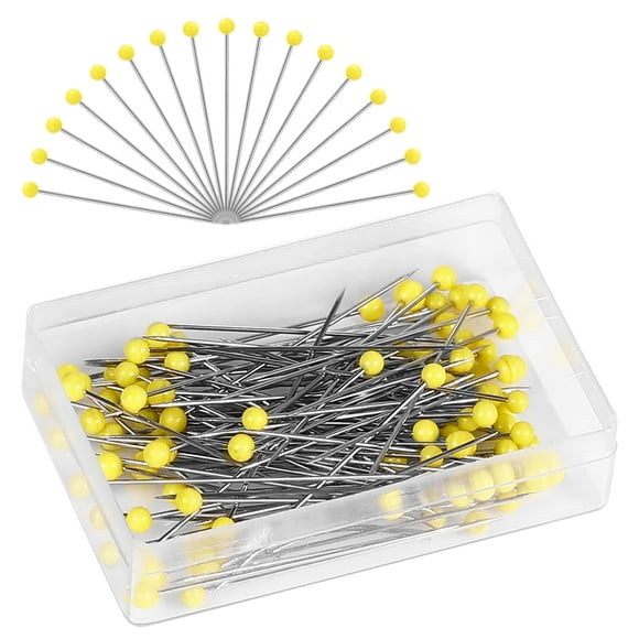 Glass Head Pins 150 Count Various Colors
