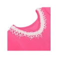 thumbnail image 6 of Sunny Fashion Girls Dress Rose Red Lace Trim Bell Sleeve Cherry Pearl A-Line Casual Daily 8 Years, 6 of 8