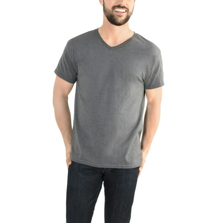 Fruit of the Loom Men's Platinum Eversoft Short Sleeve V Neck T Shirt, up to Size 4XL