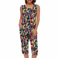 thumbnail image 1 of Conjunto de Verano para las Mujeres Impreso Cuello Redondo sin Mangas Y Pantalones, Casual Dos Piezas para las Mujeres, 1 of 8