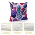 thumbnail image 4 of SHANXI Purple Pink Pineapple Fruit Summer Artistic Abstract Tropical Fruit Pillow Covers Pillowcases Home Decor Bed Couch Sofa Office Living Room Cushion  24x24in, 4 of 5