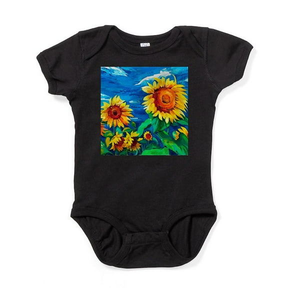 CafePress - Sunflowers Painting - Cute Infant Bodysuit Baby Romper - Size Newborn - 24 Months