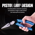 thumbnail image 2 of SPEEDWOX Long Nose Pliers 8 Inches Reduce Effort by 35% Compound Action Heavy Duty Multi Use Wire Cutters Side Cutting Remove Screws Bolts Fine Plier High Leverage Pistol Grip Professional Tool, 2 of 7
