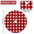 thumbnail image 2 of 30 Inch Christmas Tree Skirt – Velvet Plush Tree Mat, Soft Thickened Polyester with Red Ties, Single-Sided Printing, Available in 30in/36in/48in, Perfect for Holiday Xmas Tree Decoration, 2 of 7