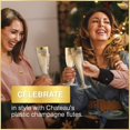 thumbnail image 3 of Chateau Plastic Champagne Flutes Disposable With A Gold Rim Box Of 36, 6.5 oz Ea, 3 of 4