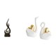 thumbnail image 1 of Escultura Moderna De Cisne Con Llamas De Resina, Estatua Abstracta De Arte De Fuego, Adorno De Mesa Para Sala De Estar, Estantería O Vitrina, 1 of 8