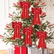 thumbnail image 4 of Lazos de Navidad Lazos de corona Lazos de árbol de Navidad para decoración de fiesta de Navidad de Año Nuevo Adornos colgantes de pared con nudo de lazo, 4 of 5