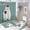 style-453, variant on Cute Polar Bear Daddy Personalized 4 Pcs Shower Curtain Set Bathroom Sets with Curtain Rug Toilet Cover And U Shaped Mat Baby First Christmas Waterproof Fabric Bath Curtain for Bathroom Decor