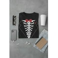 thumbnail image 5 of Old Glory Juniors Tuxedo Skeleton Costume Short Sleeve Soft T Shirt, 5 of 6