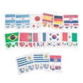 thumbnail image 1 of 13 Piece Flag Stickers Face Self Adhesive Decals for Sports Events Football Games and Themed Parties Skin Safe Printing, 1 of 4