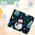 thumbnail image 3 of Snowman Square Desk Mat Mouse Mat Mouse Pad, 8.3x9.8 Inch, Non-Slip Rubber Bottom, Printed, Suitable for Office and Gaming, 3 of 6