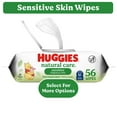 thumbnail image 3 of (4 pack) Huggies Natural Care Sensitive Baby Wipes, Unscented, 1 Flip-Top Pack, 56 Total Ct (Select for More), 3 of 15