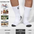 thumbnail image 5 of KOITHOT 12 Pairs Mens Crew Socks Athletic Men Socks Sport Cushioned Breathable Socks for Men Size 6-9, 5 of 7
