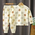 thumbnail image 2 of NOLDARES Boys Pajamas Cotton Planet Pjs Toddler 2 Piece Kids Clothes Set Fall Winter Sleepwear 6-12 Months 12-24 Months 2t 3t 4t 5t 6t 7t 8t 9t Children,Yellow,2-3 Y, 2 of 7
