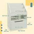 thumbnail image 3 of HOMCOM Bibliothèque pour Enfants avec Tiroir de Rangement pour Livres, Coin Lecture, Vert, 3 of 10
