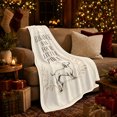 thumbnail image 3 of Elegance Has Four Little Paws Dachshund, Elegant Botanical Style for Dachshund Lovers, Cozy Cream Quote Scene, Flannel Blanket for Living Room and Bedroom, Christmas Gift and Dog Home Decor, 3 of 9
