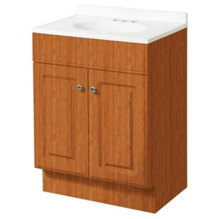 Zenith Home RBC30KK Raied Panel Door Vanity Combo, Oak