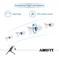 thumbnail image 5 of AMIFIT Steller Gold Series Feather Shuttlecock | Pack Of 3 , White | For Both Indoor And Outdoor Use, 5 of 5