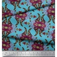 thumbnail image 3 of Soimoi Cotton Duck Fabric Leaves & Floral Paisley Print Sewing Fabric Yard 56 Inch Wide, 3 of 3