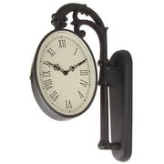 Dual-Sided Oval Wall Clock