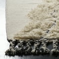 thumbnail image 3 of SAFAVIEH Kenya Alexa Abstract Fringe Area Rug, Ivory/Black/Blue, 6' x 9', 3 of 6