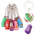 thumbnail image 4 of 12 llaveros creativos de madera con forma de matrioska, muñecas rusas, llaveros, bolsos y adornos colgantes., 4 of 5