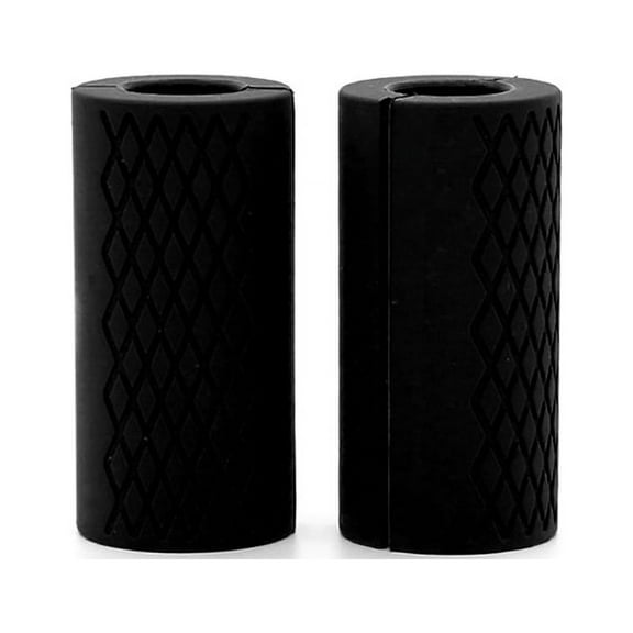 1 Pair Barbell Dumbbell Grips Thick Fat Grips Durable Non-slip Silicone Rubber For Dumbbell Pull Up Weightlifting Thick Bar Hand
