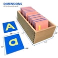 thumbnail image 3 of Letras Montessori de papel de lija Delmach en minúscula y mayúscula, 3 of 6
