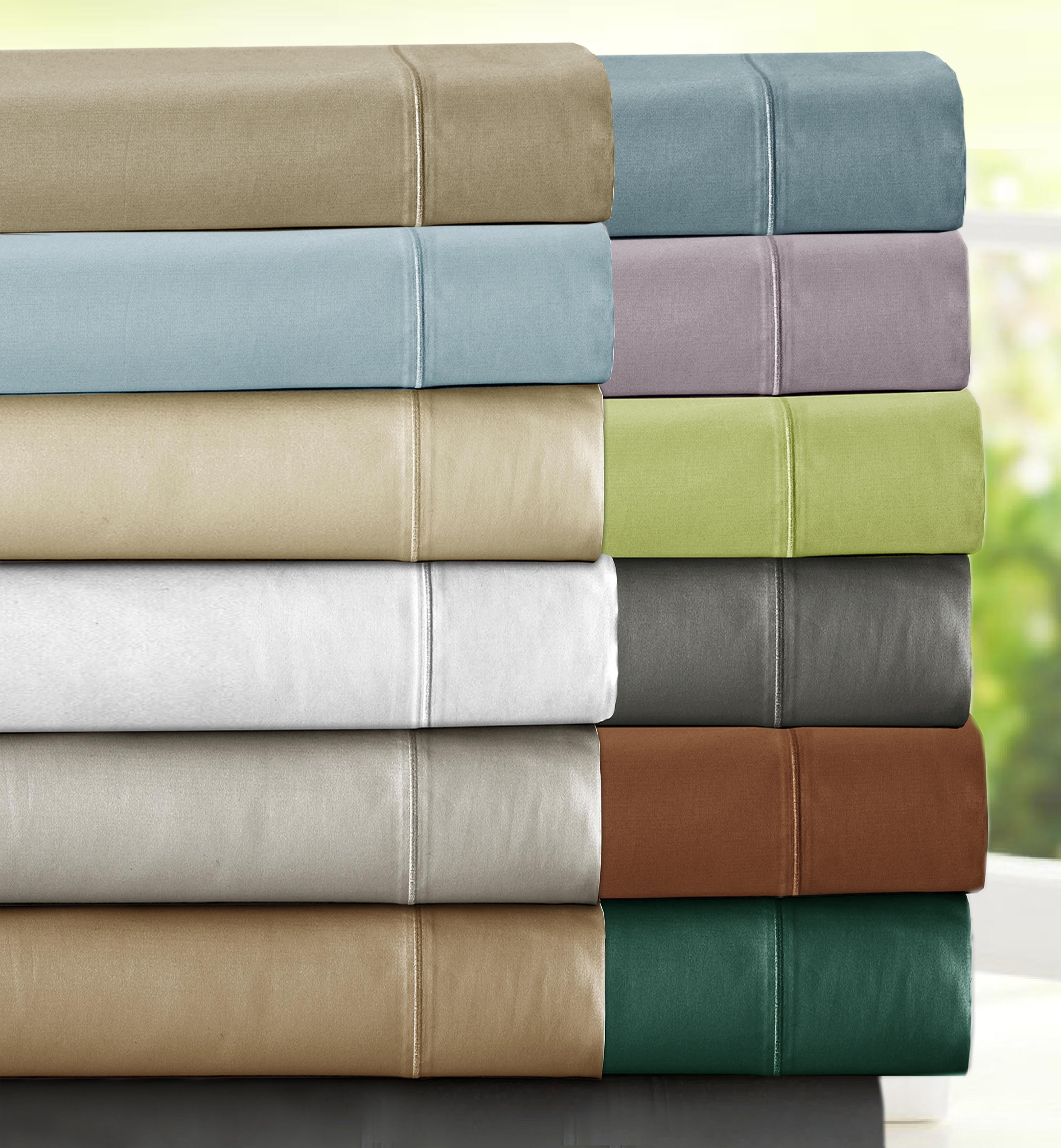 New Brand Luxury Soft Bedding Collection Silver Solid 1000TC 100/%Egyptian Cotton