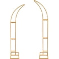 thumbnail image 6 of Gold Wedding Arch Frame,Half Curve Flower Arch Stand 7FT+6FT Set of 2 Metal Arch Balloon Arch Stand Half Curve Wedding Stands Wedding Arched Bracket Arch Backdrop Stand Ceremony (Gold), 6 of 9