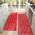 thumbnail image 4 of Kitchen Rugs Sets Of 2,Red Christmas Tree Pattern Anti Fatigue Kitchen Mat Rugs Non Slip Washable,Decorative Kitchen Floor Mats for Kitchen,Sink,Laundry,17"X47", 4 of 5