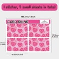 thumbnail image 2 of Pink Heart Credit Card Skin Debit Card Skin Debit Card Sticker Cover No Bubble Slim Small Chip Personalized Bank Card Protecting Decal Scratchproof Transportation Key Card 7.3x5.4Inch, 2 of 6